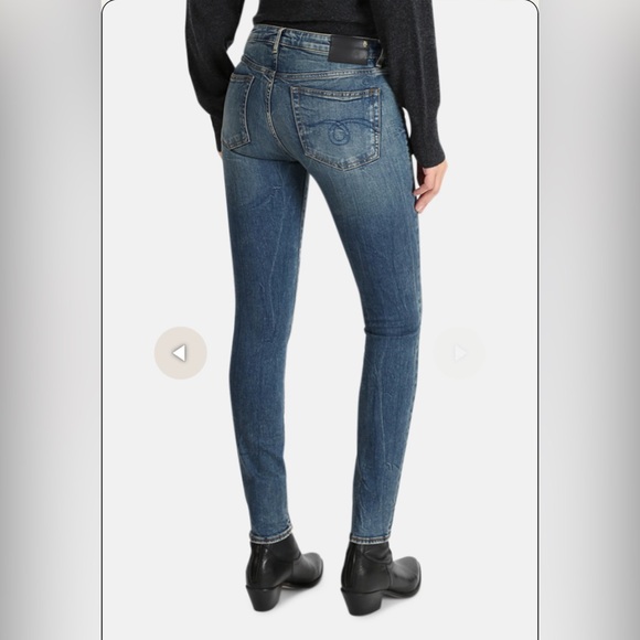R13 Alison Skinny Jean👖 Howell Indigo 27 ~ NEW! MSRP $380 ~ Made in Italy 🇮🇹 - Picture 10 of 15